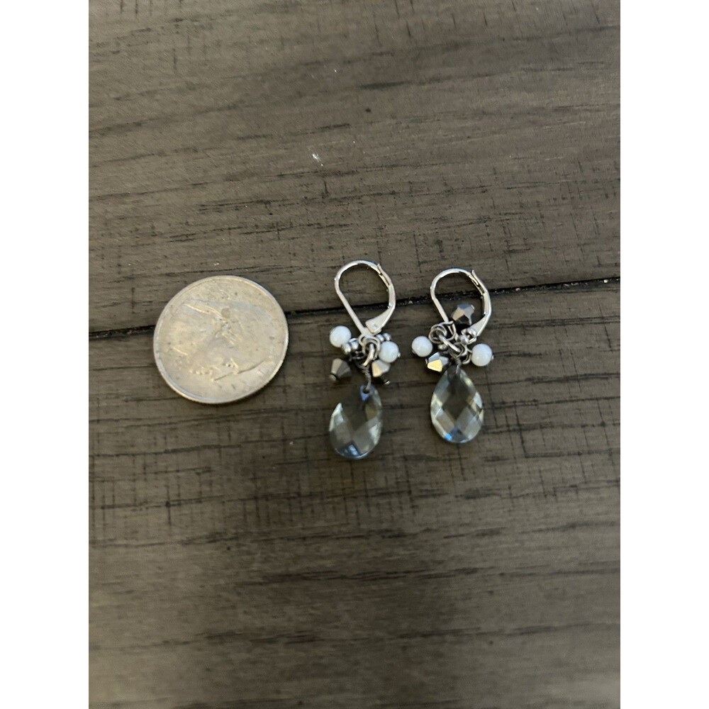 Dangle Colored Gem Earrings